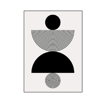 Affiche en toile "NOIR ET BLANC"