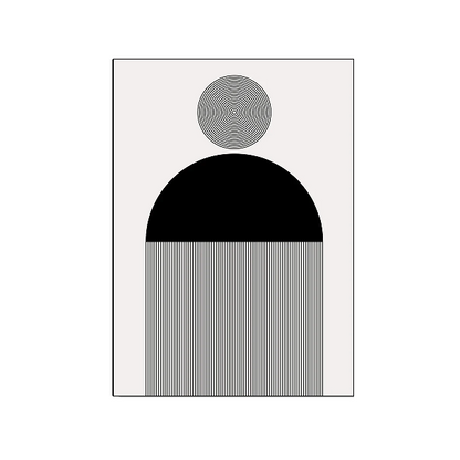 Affiche en toile "NOIR ET BLANC"