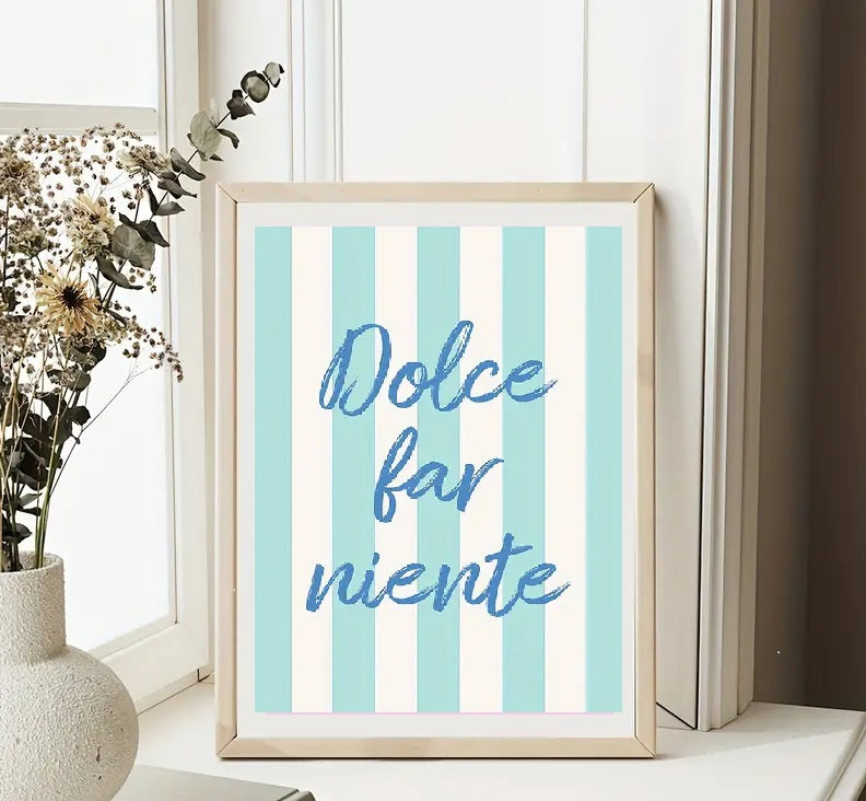 Affiche en toile DOLCE VITA & CIAO BELLA