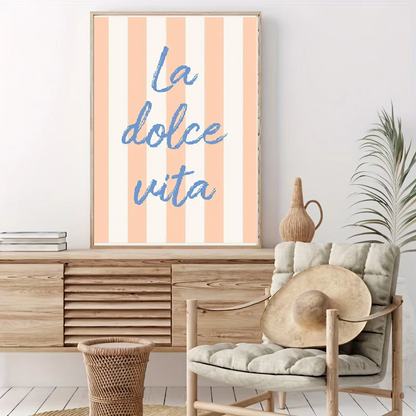Affiche en toile DOLCE VITA & CIAO BELLA
