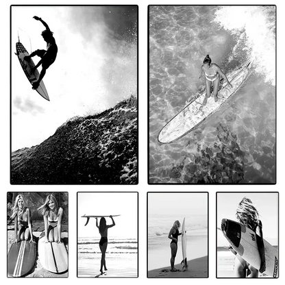 Affiche en toile SURF CHANEL