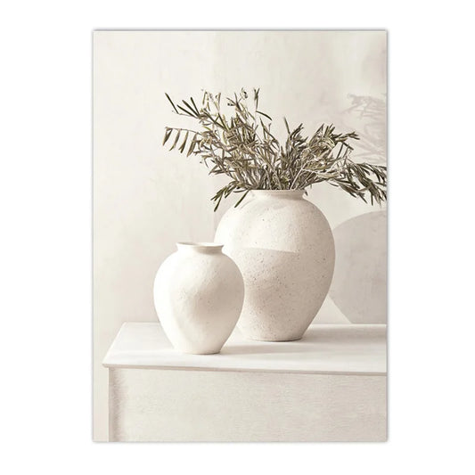 Affiche en toile VASE BOHEME OLIVIER