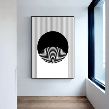 Affiche en toile "NOIR ET BLANC"