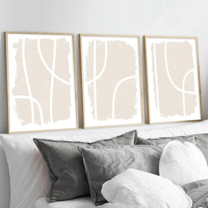 Affiche en toile abstraite NEUTRAL BEIGE