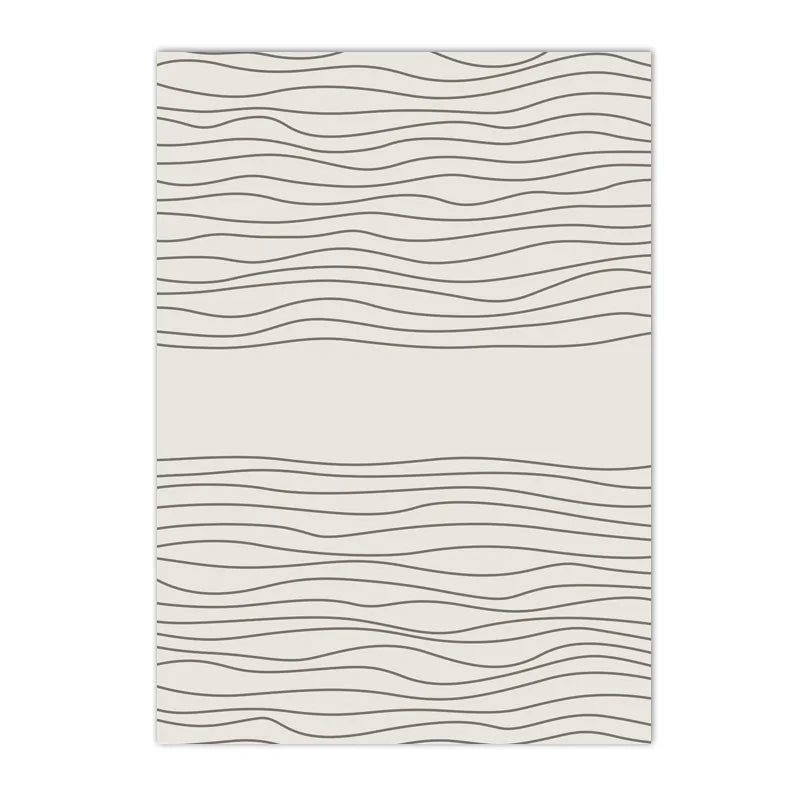 Affiche en toile abstraite BEIGE BLACK MODERN