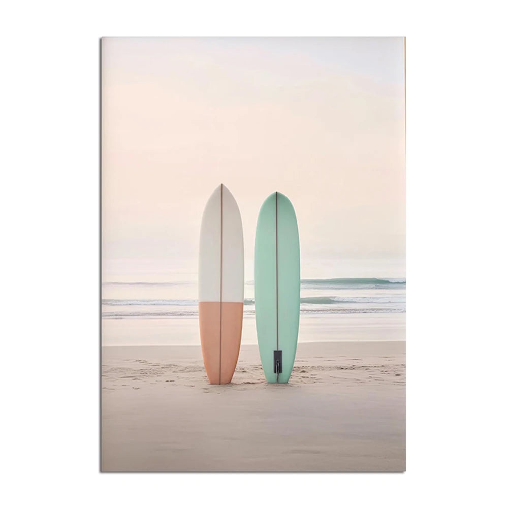 Affiche en toile RETRO SURF BEACH