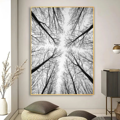 Affiche en toile noir et blanc PALMERS