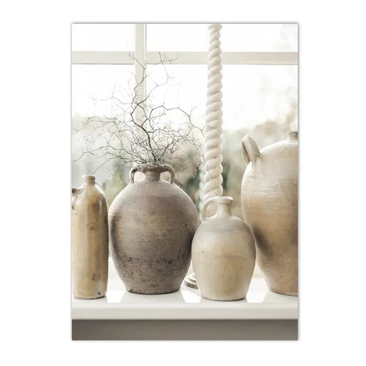 Affiche en toile VASE BOHEME OLIVIER