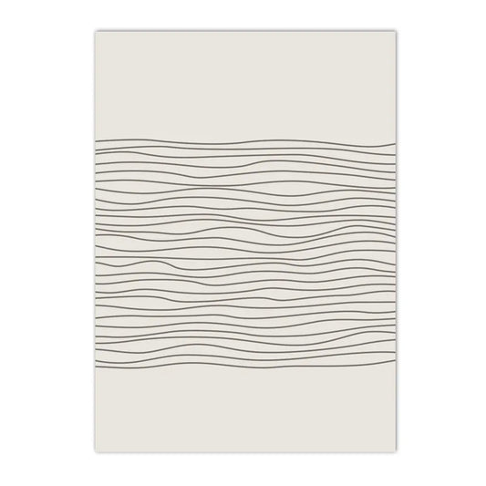 Affiche en toile abstraite BEIGE BLACK MODERN