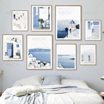 Affiche en toile GRECE SANTORIN