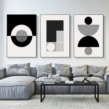 Affiche en toile "NOIR ET BLANC"