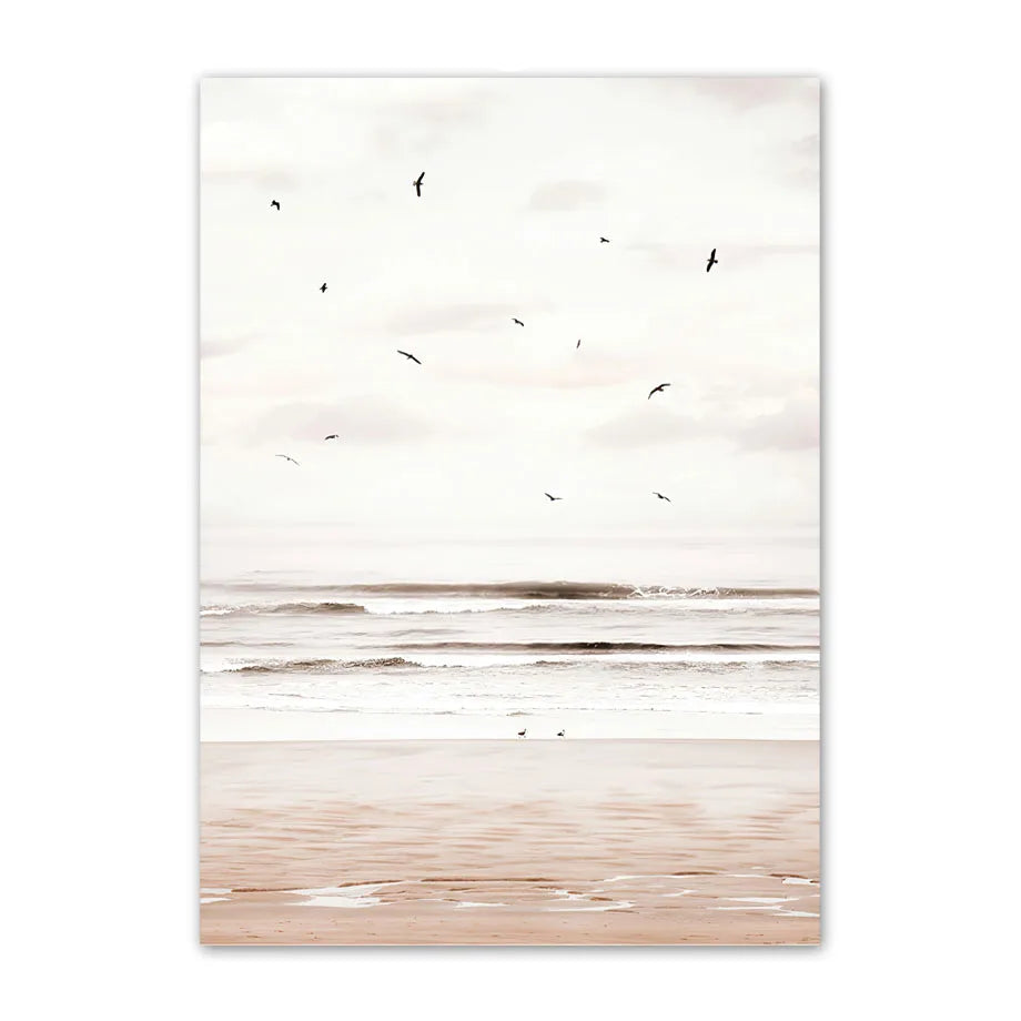 Affiche en toile BEIGE BEACH