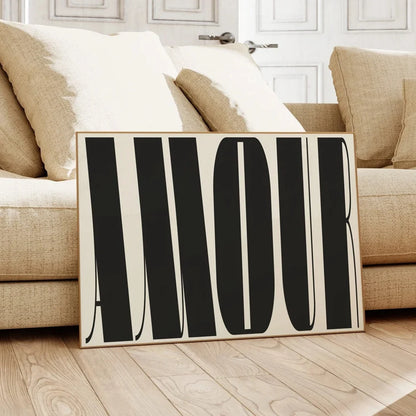 Affiche en toile AMOUR