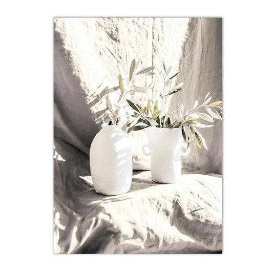 Affiche en toile VASE BOHEME OLIVIER