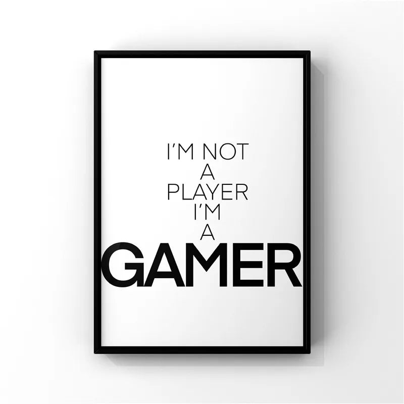 Affiche en toile "Gamer"