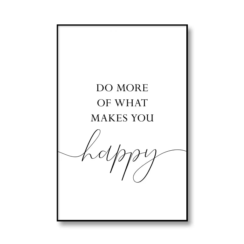 Affiche en toile LOVE HAPPY PLUME