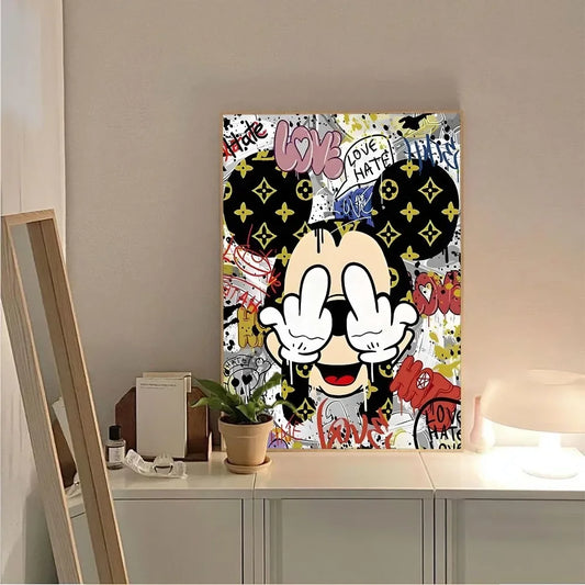 Affiche Mickey Pop Art Vintage