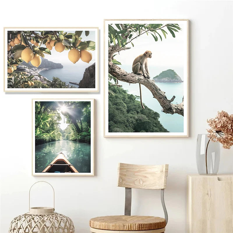 Affiche en toile FORET TROPICALE ANIMAL