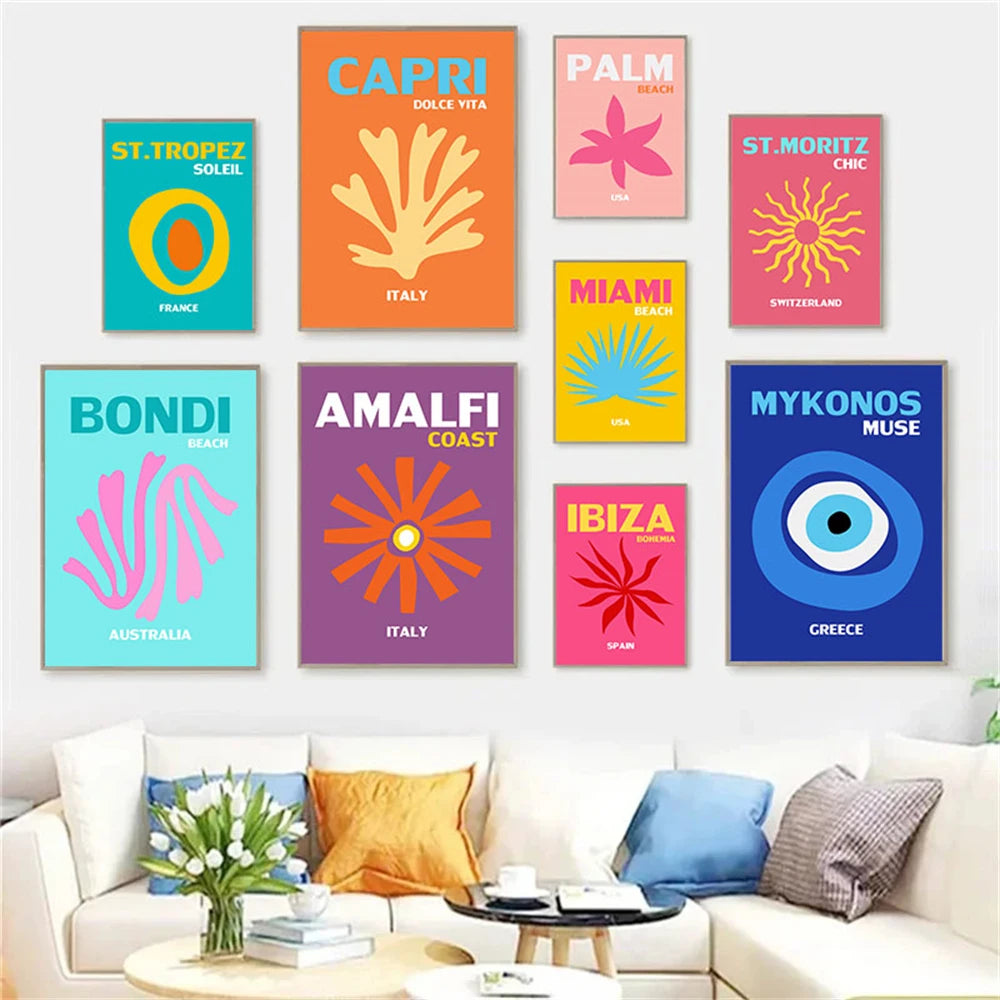 Affiche en toile COLOR VILLES
