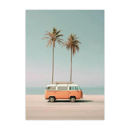 Affiche en toile RETRO SURF BEACH