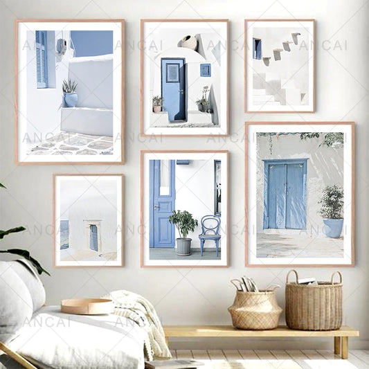 Affiche en toile GRECE SANTORIN