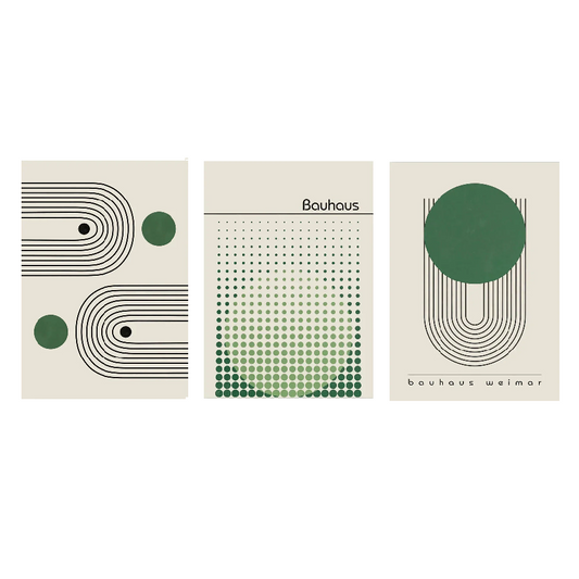 Affiche en toile BAUHAUS CIRCLE GREEN