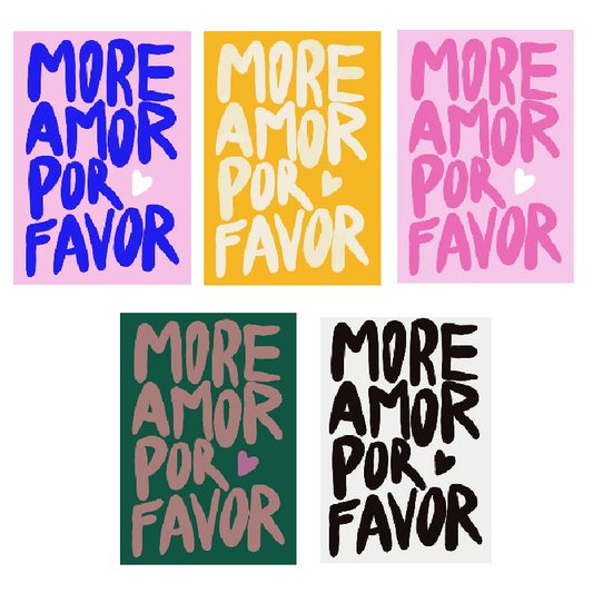 Affiche en toile "AMOR POR FAVOR"